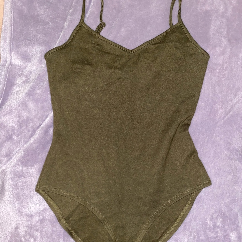 Size small bodysuit olive green